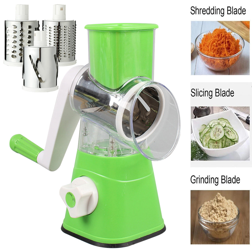 Manual Vegetable Drum cutter Slicer Multifunctional Round Slicer