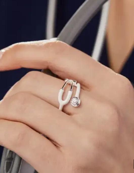 DescriptioBlack Enamel Stethoscope Ring with Crystal

for Girls & Women | Doctor Nurse Medical Ring

| Luxury Adjustable Fashion Jewelry

^

Best Sellers

TOP 6 in Wedding & Engagement...